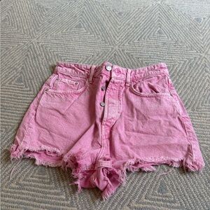 Zara Pink Denim Shorts
